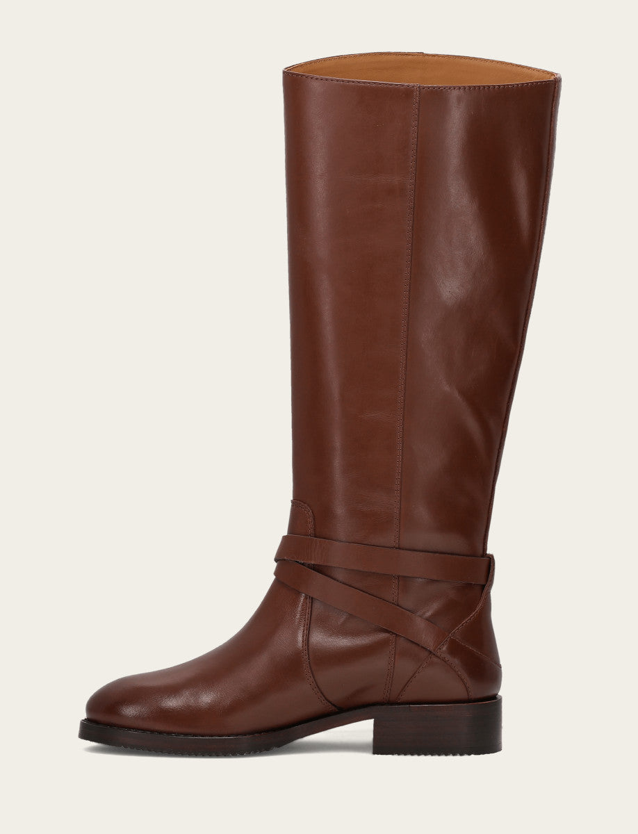 Melissa Belted Riding - Walnut - Inside