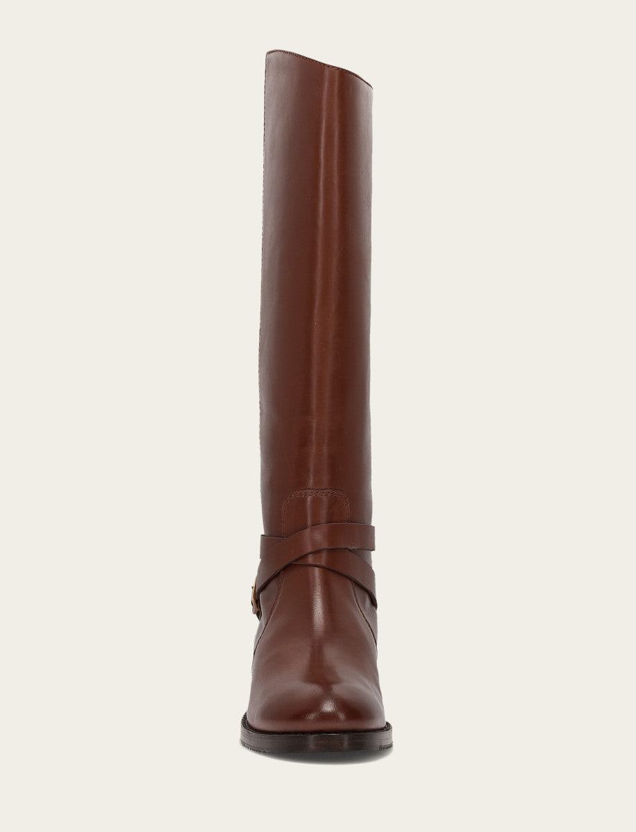 Melissa Belted Riding - Walnut - Front