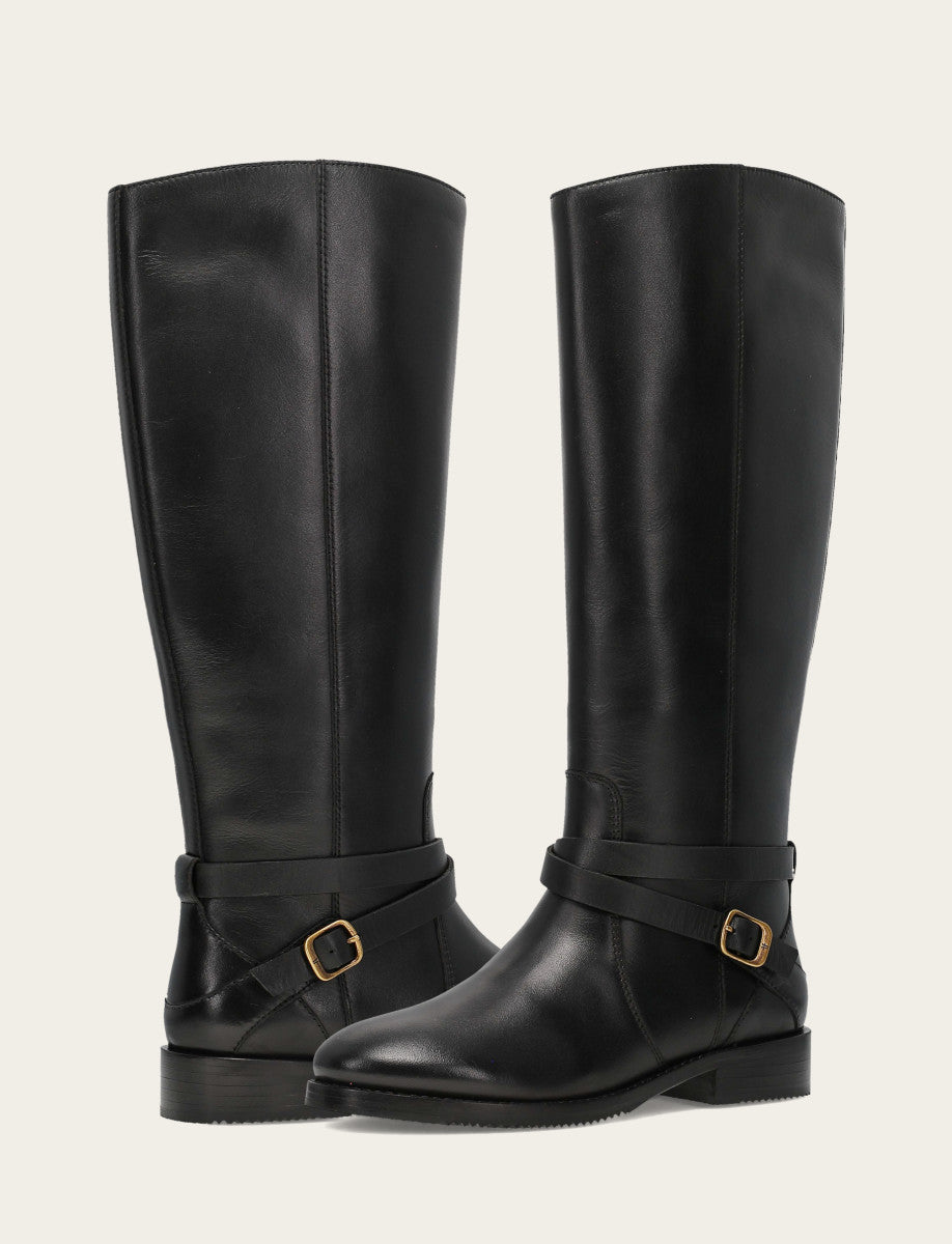 Melissa Belted Riding - Black - Pair