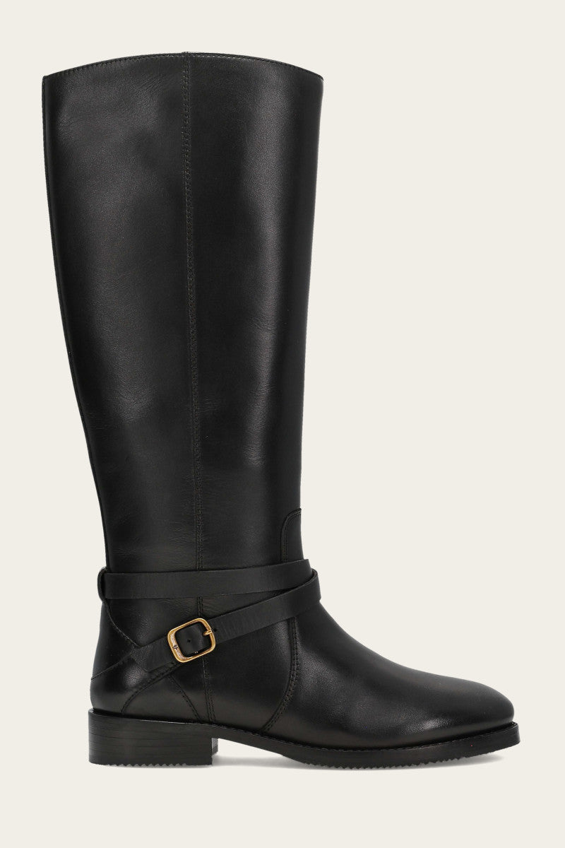 Melissa Belted Riding - Black - Outside