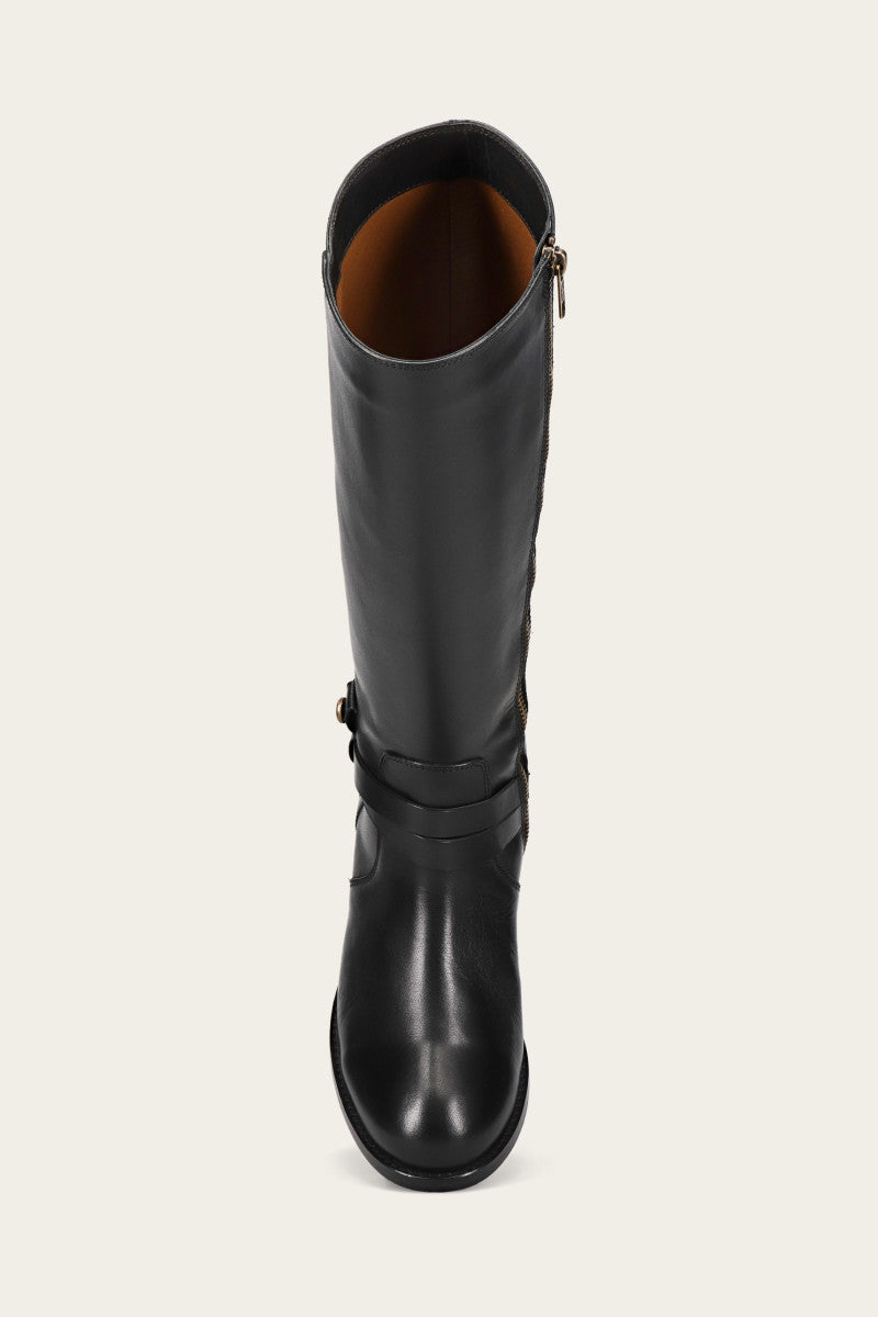 Melissa Belted Tall Wc - Black - Top Down