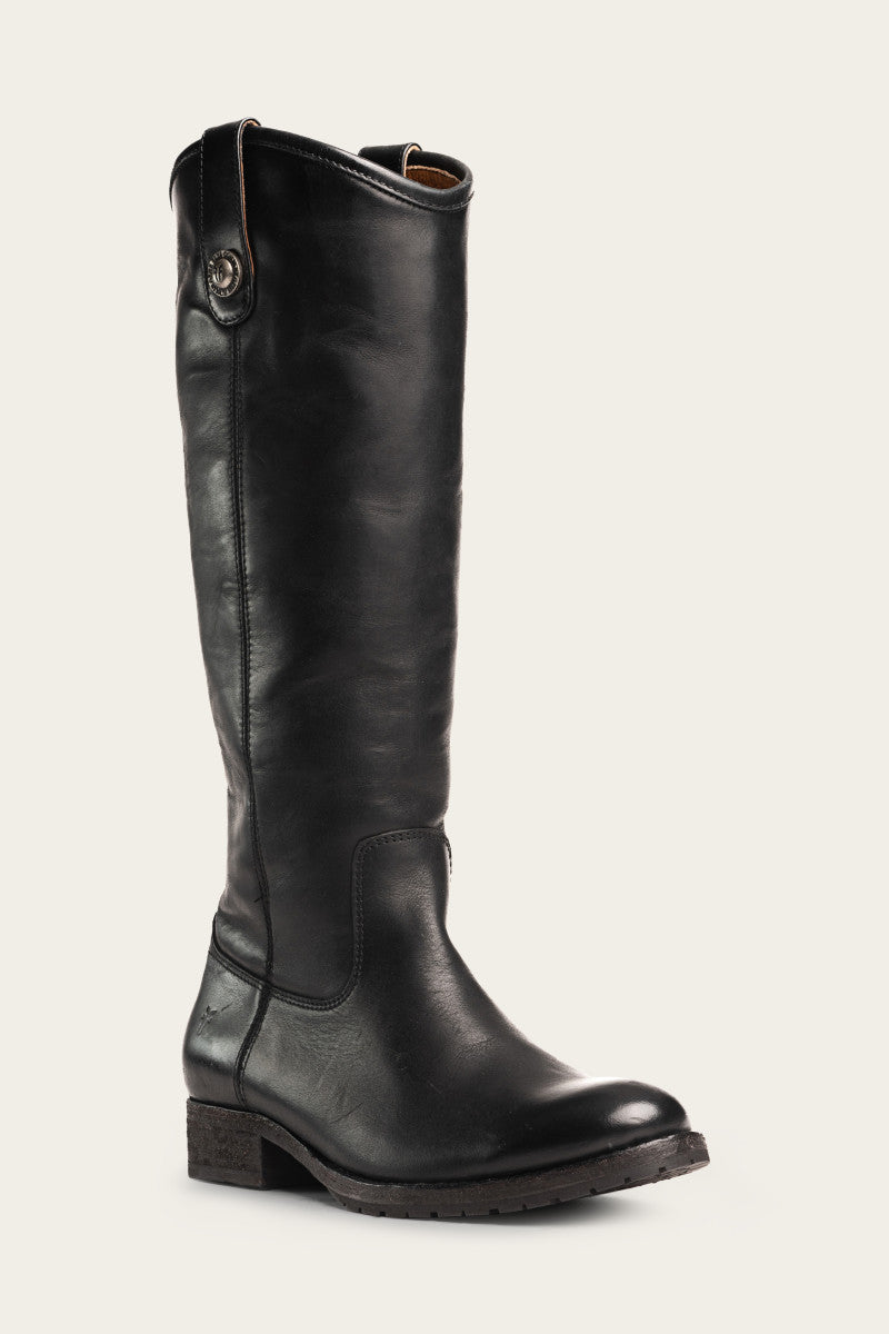 Melissa Button Lug Tall - Black - Hero