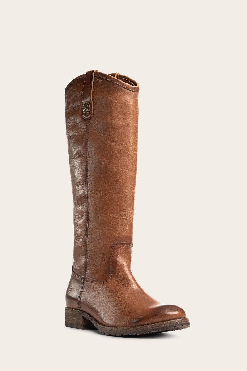 Melissa Button Lug Tall - Cognac - Hero