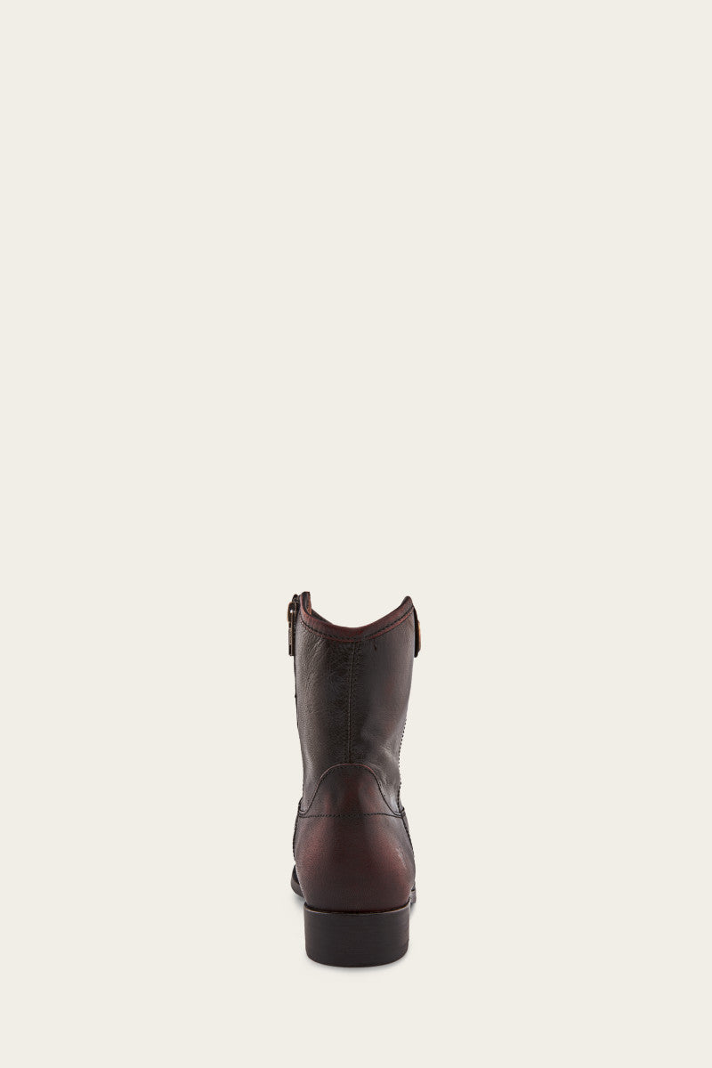 Melissa Button Short - Black/Scarlet - Back