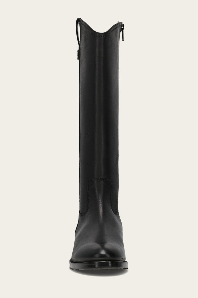 Melissa Button Tall Inside Zip Wc - Black - Front