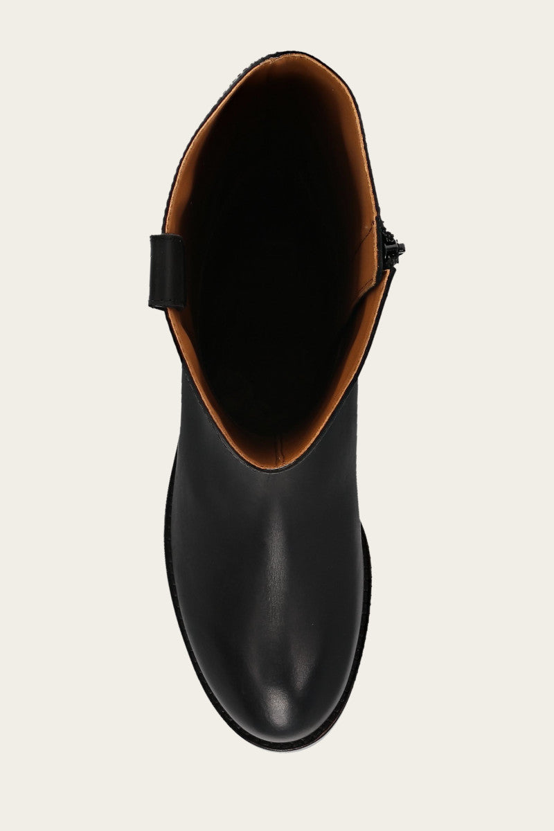 Melissa Button Tall Inside Zip Wc - Black - Top Down