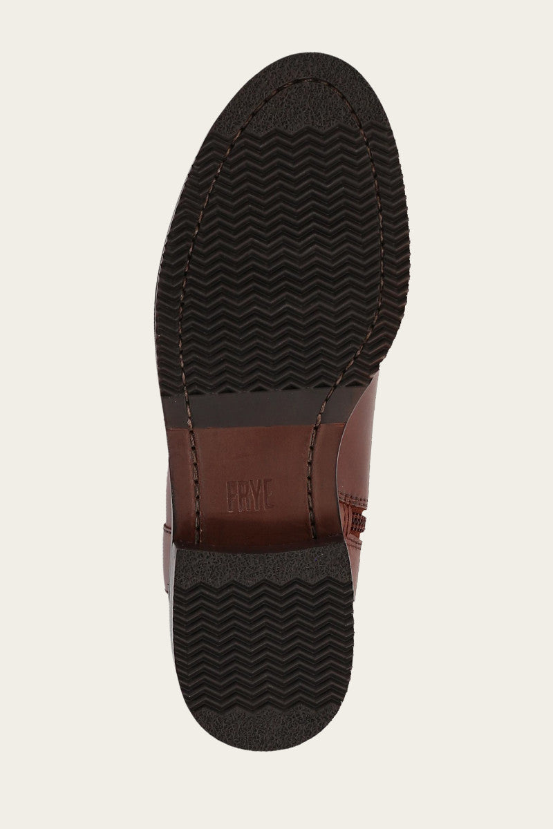 Melissa Button Tall Inside Zip - Saddle - Sole