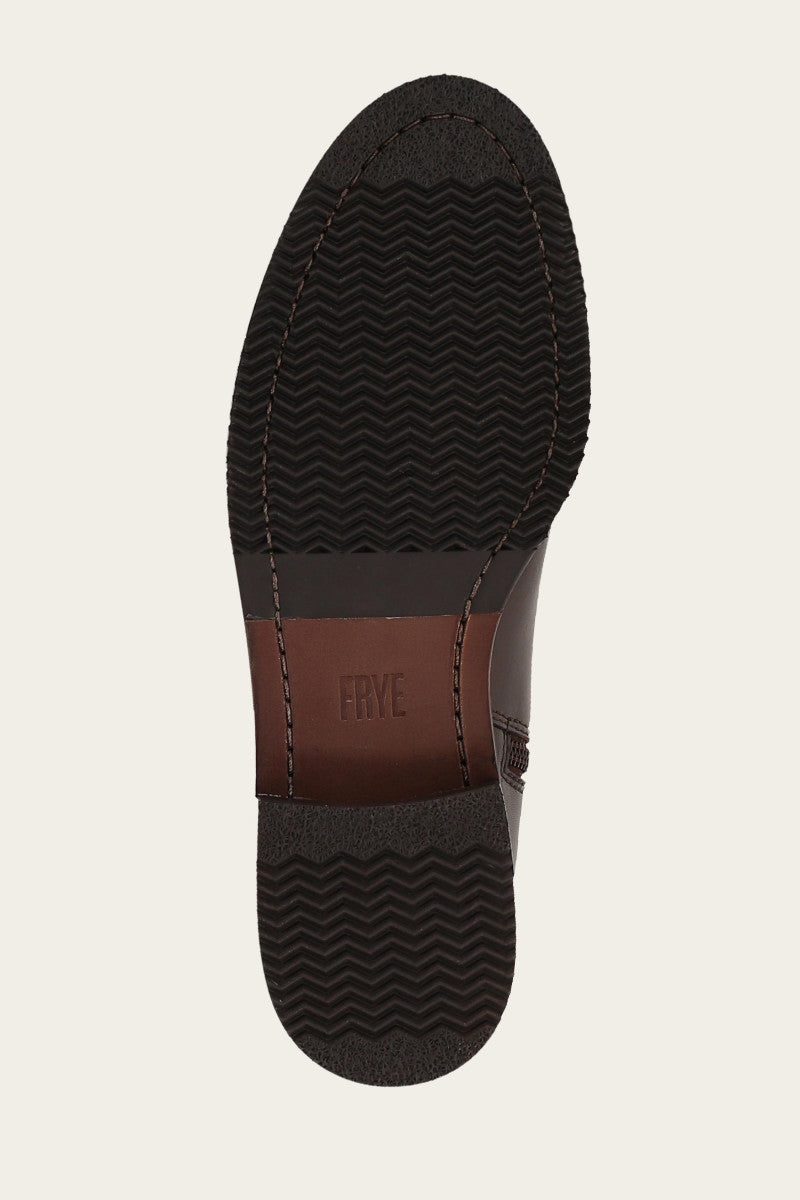 Melissa Button Tall Inside Zip - Dark Brown - Sole