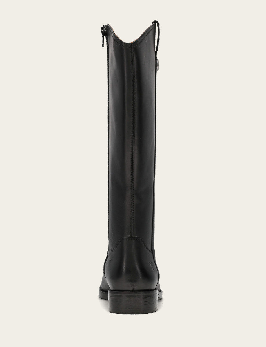 Melissa Button Tall Inside Zip - Black - Back