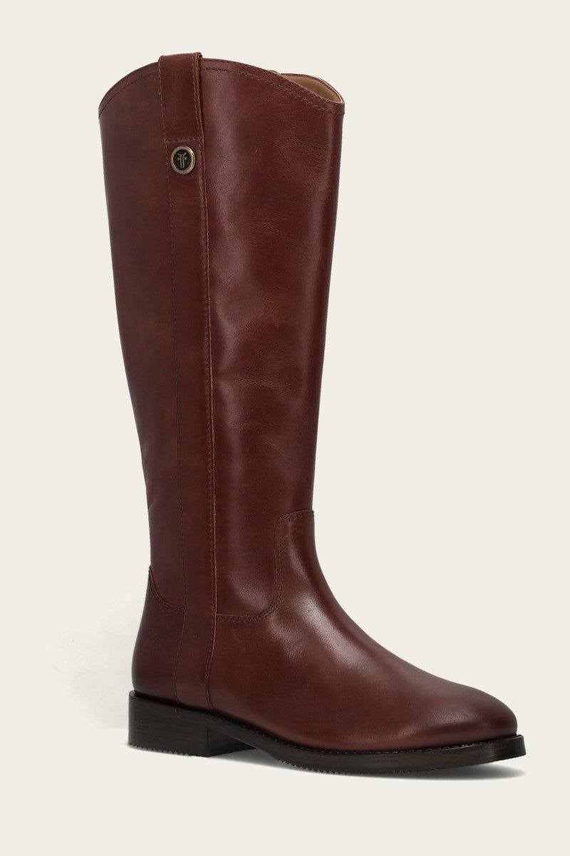 Melissa Button Tall Inside Zip - Saddle - Hero