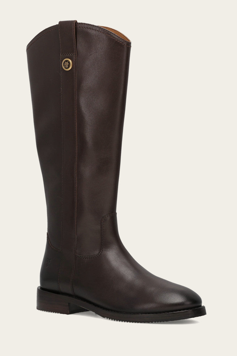 Melissa Button Tall Inside Zip - Dark Brown - Hero
