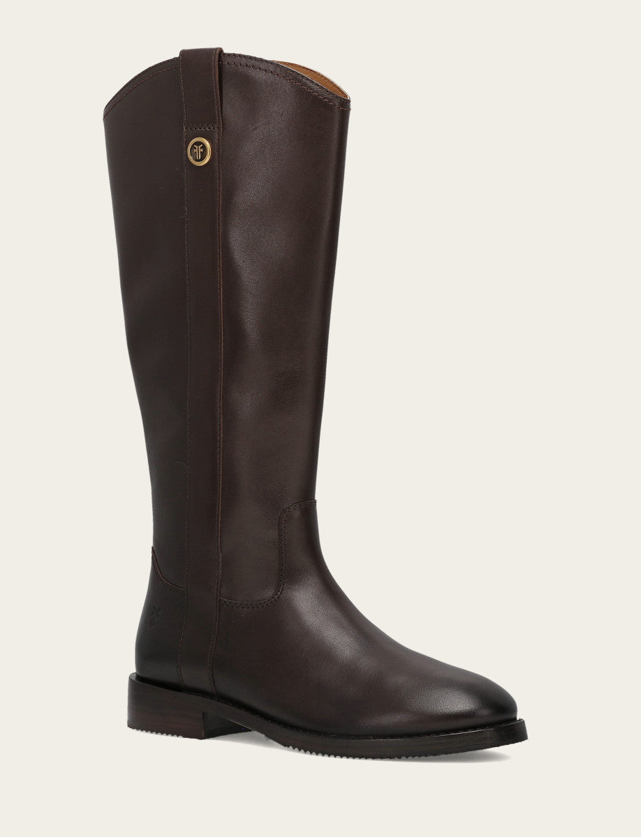 Melissa Button Tall Inside Zip - Dark Brown - Hero