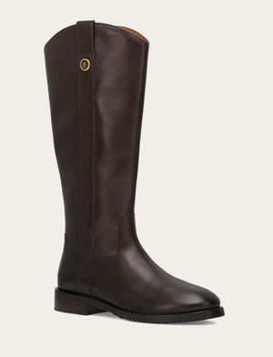 Melissa Button Tall Inside Zip - Dark Brown - Hero
