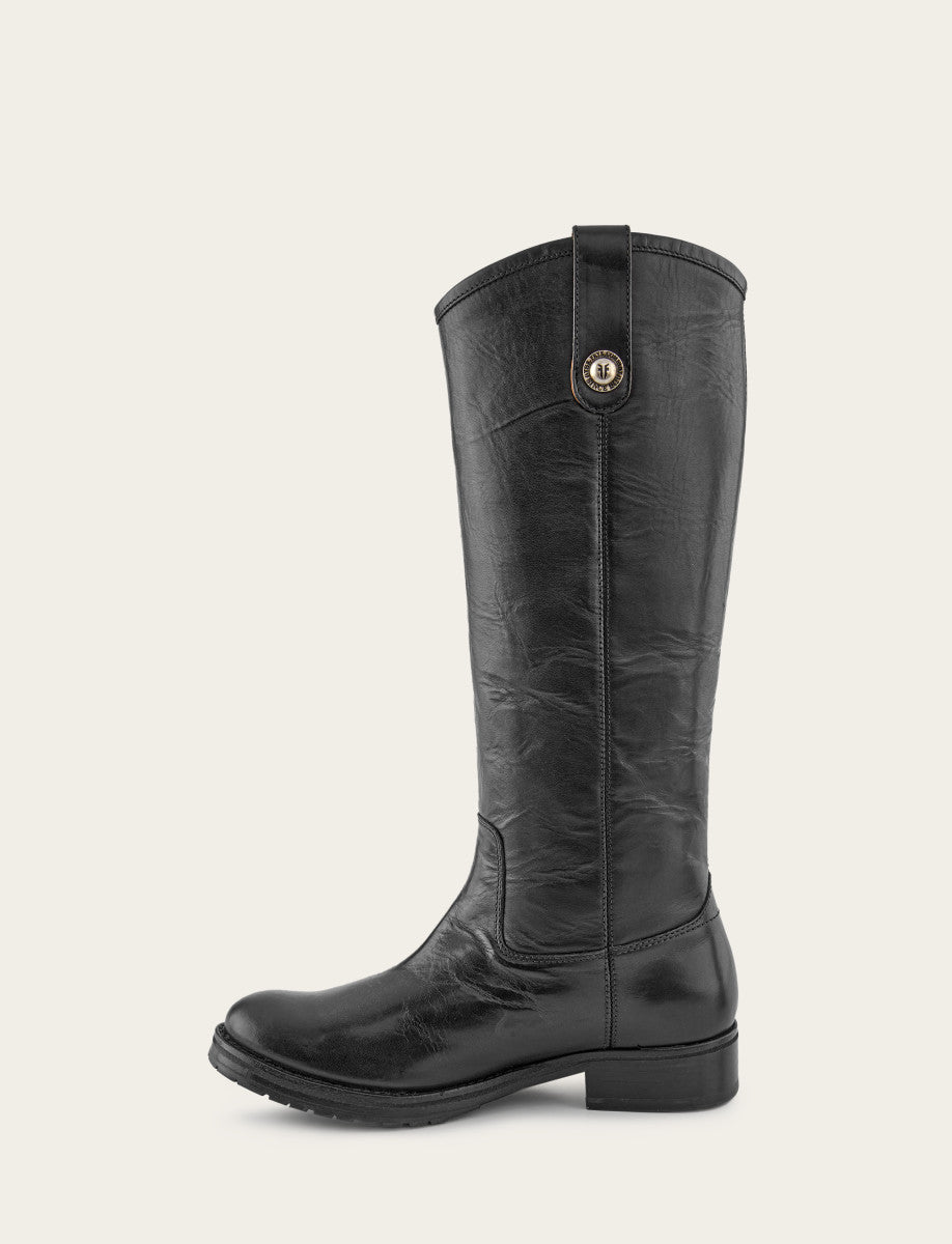 Melissa Double Sole Button Lug Tall - Black - Inside