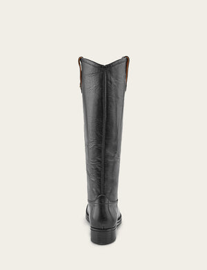 Melissa Double Sole Button Lug Tall - Black - Back