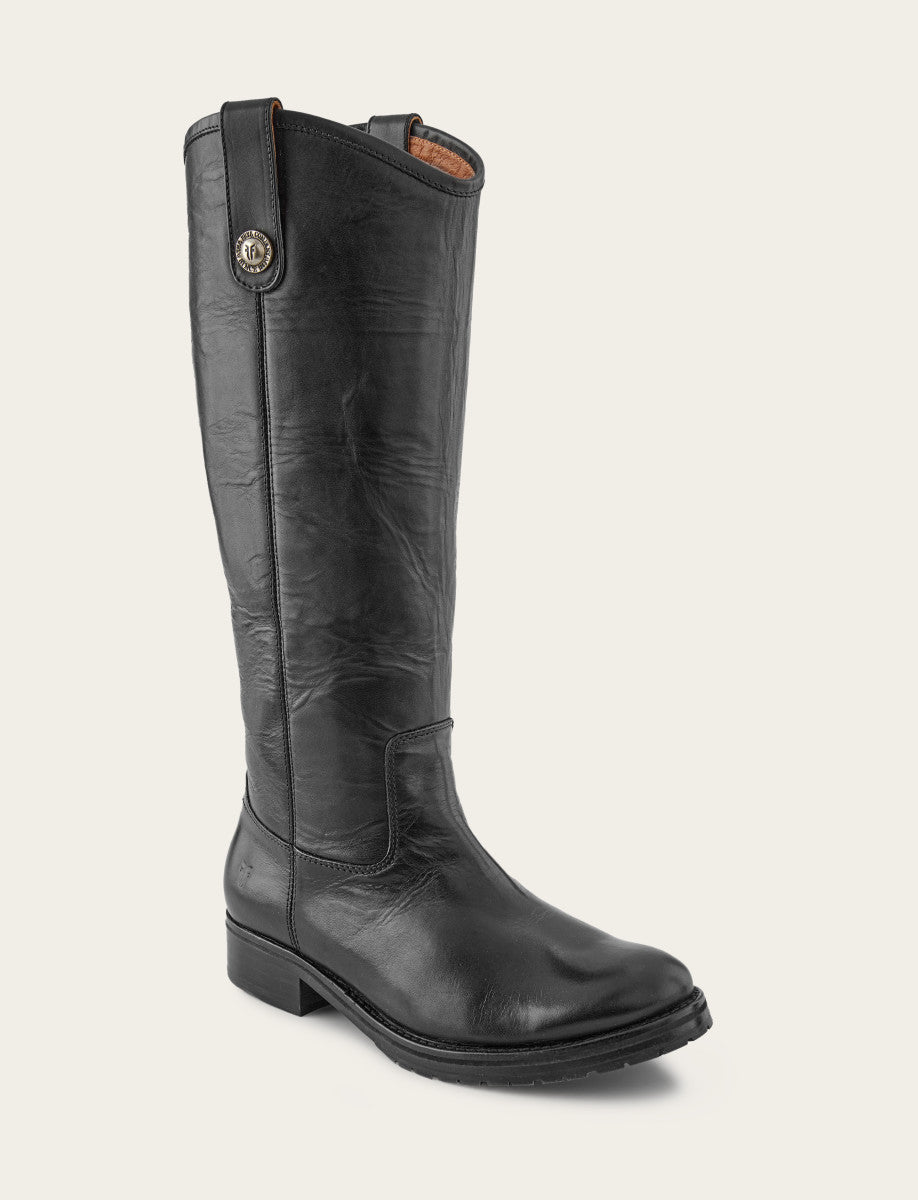 Melissa Double Sole Button Lug Tall - Black - Hero