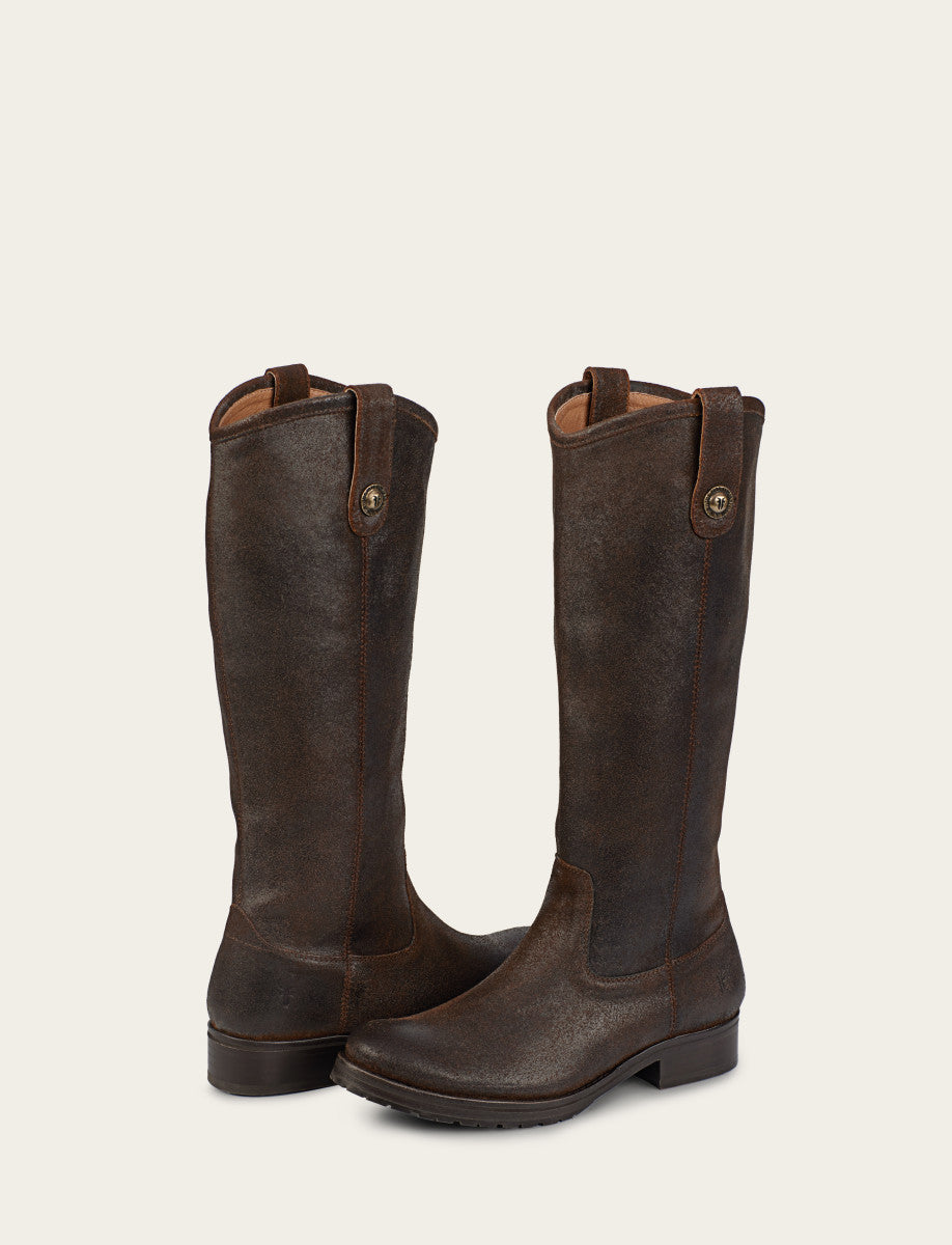 Melissa Double Sole Button Lug Tall - Brown - Pair