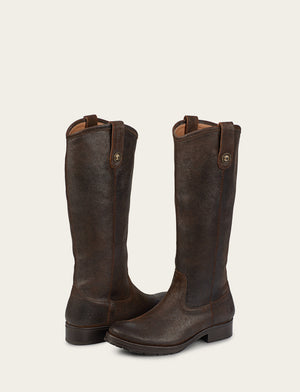 Melissa Double Sole Button Lug Tall - Brown - Pair