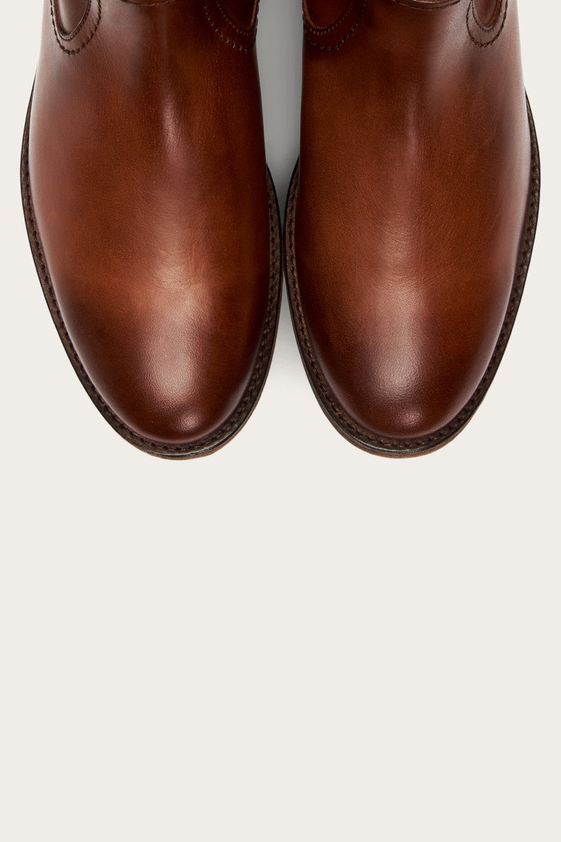 Melissa Inside Zip Tall - Caramel - Top Down