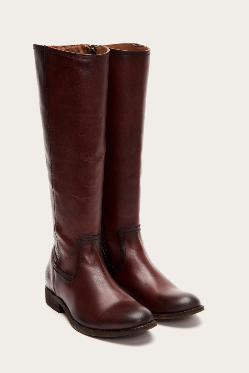 Melissa Inside Zip Tall - Mahogany - Pair