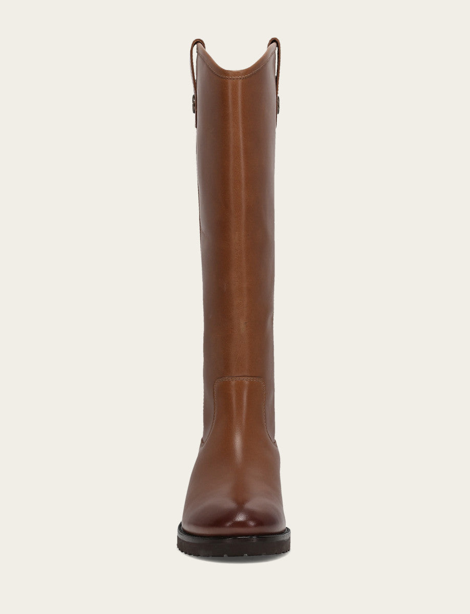 Melissa Lug Button Tall - Tan - Front