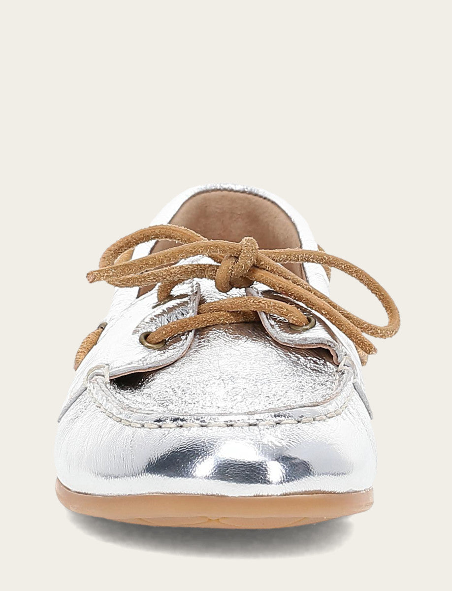Naya Boat Shoe - Silver - Front
