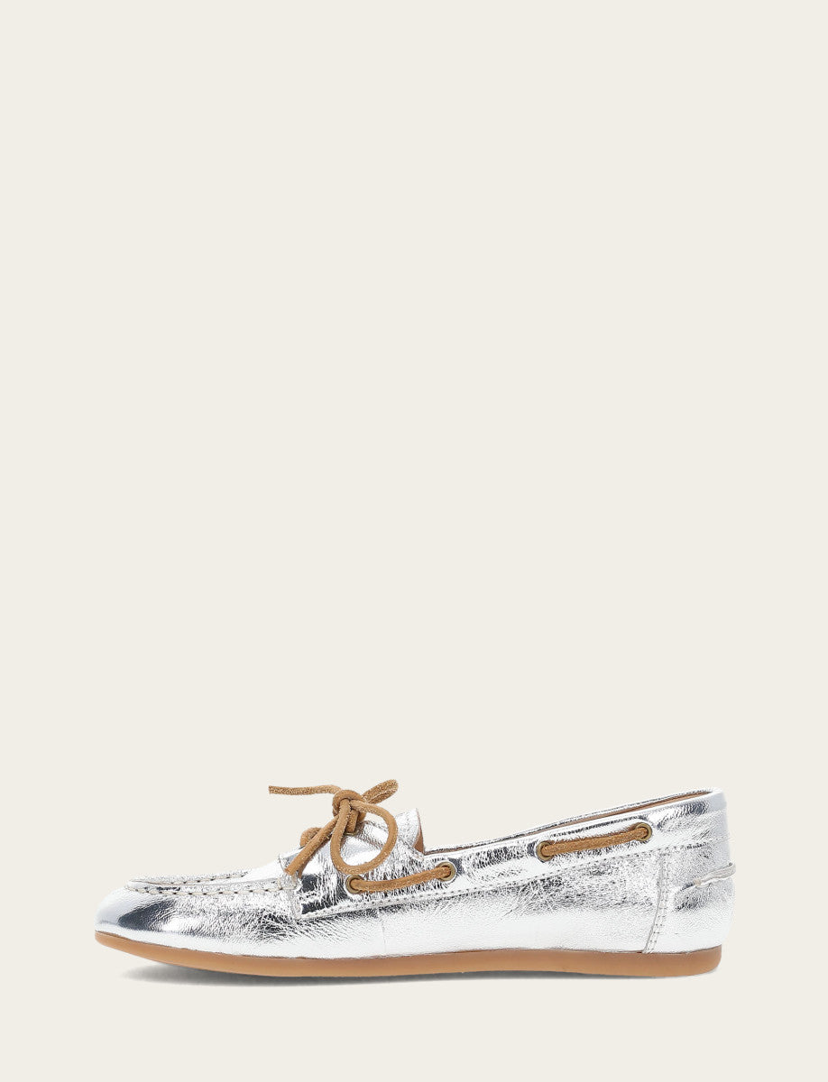 Naya Boat Shoe - Silver - Inside