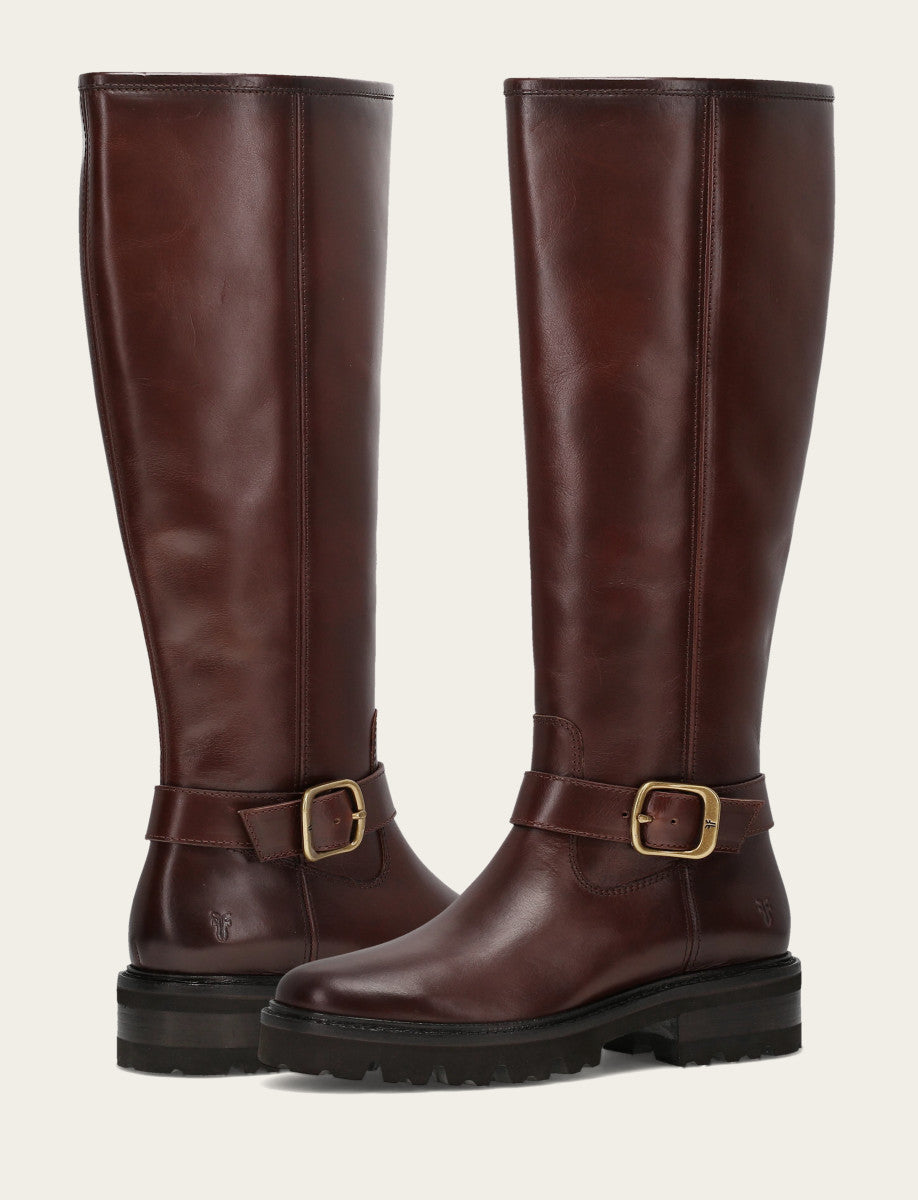 Olivia Buckle Tall - Bourbon - Pair