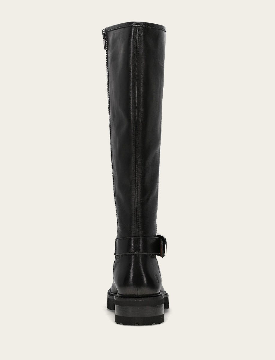 Olivia Buckle Tall - Black - Back
