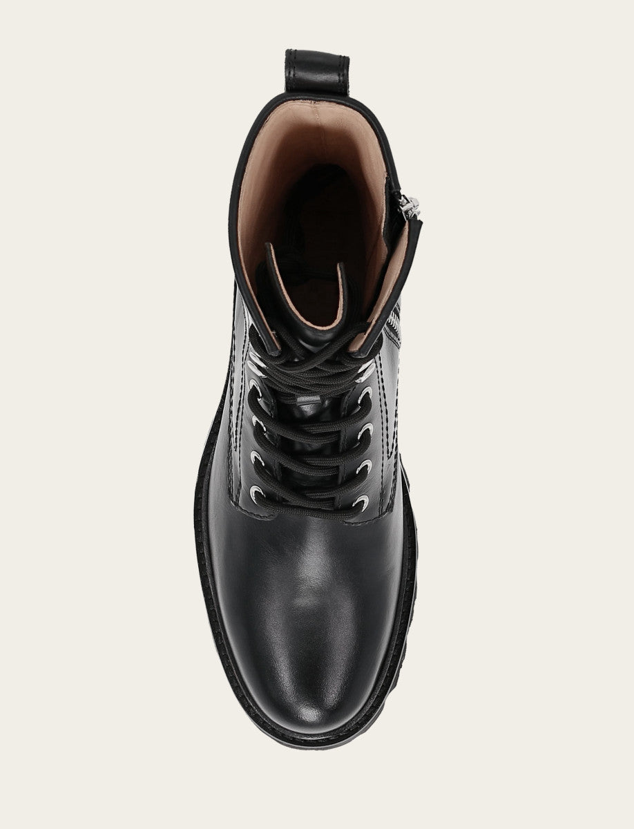 Olivia Combat - Black - Top Down