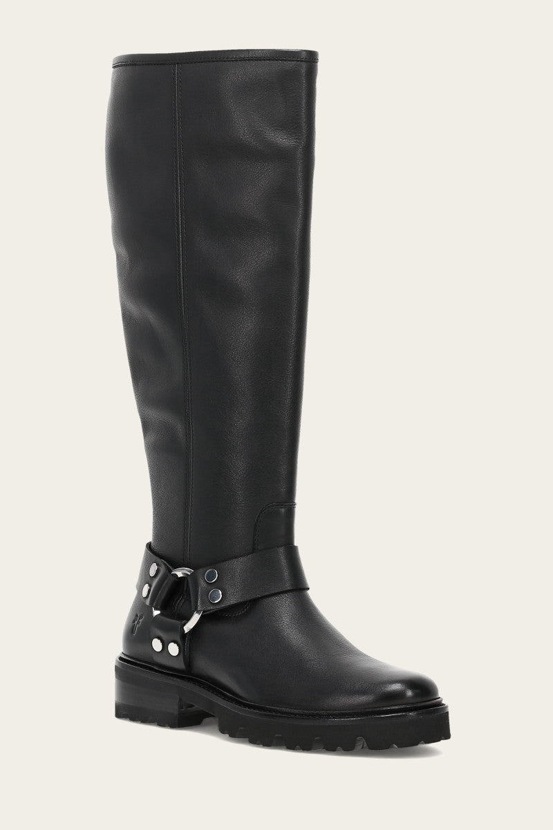 Frye Olivia Harness Tall 8.5 US Black