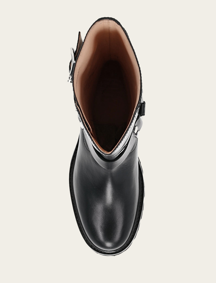 Olivia Moto Mid - Black - Top Down