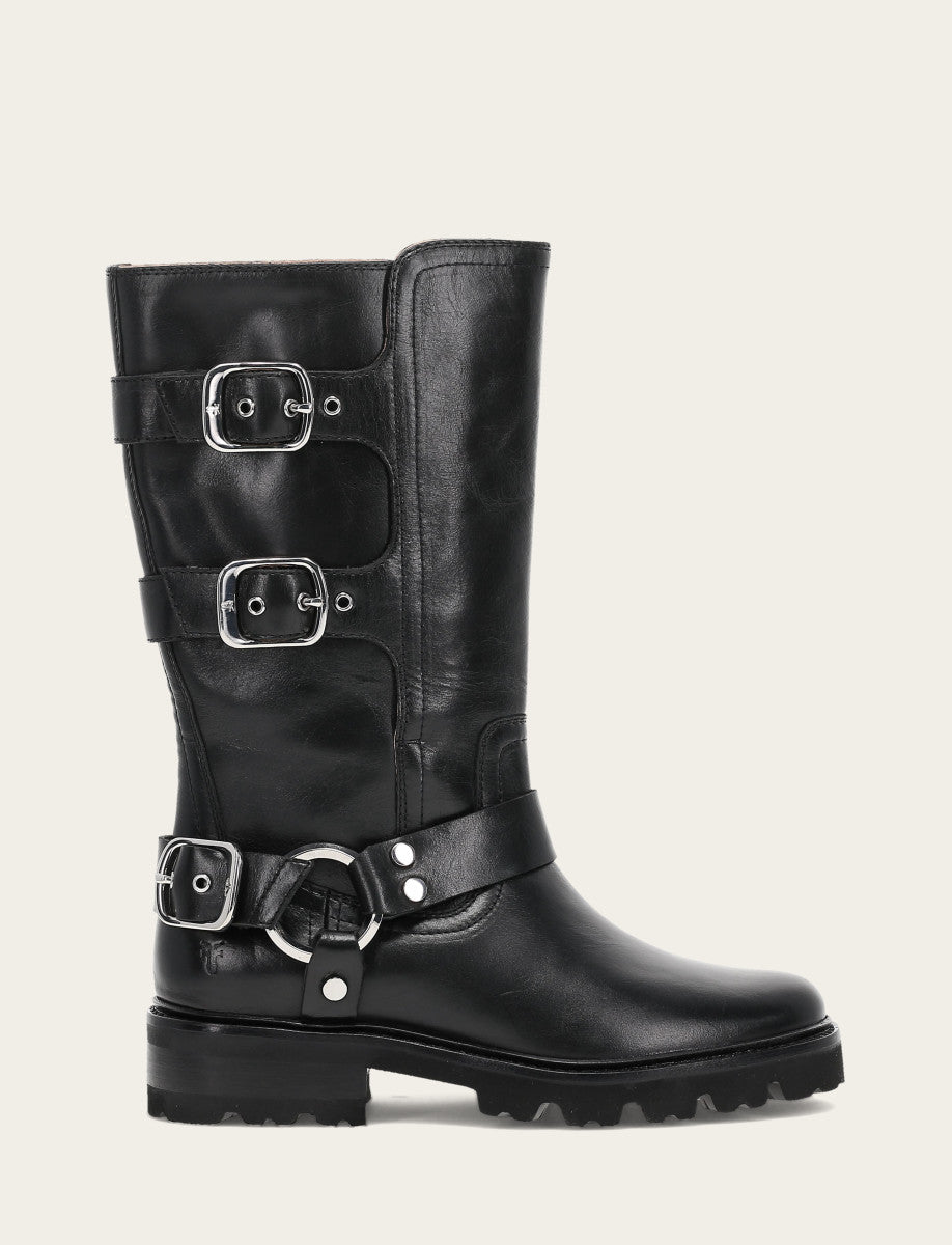 Olivia Moto Mid - Black - Outside