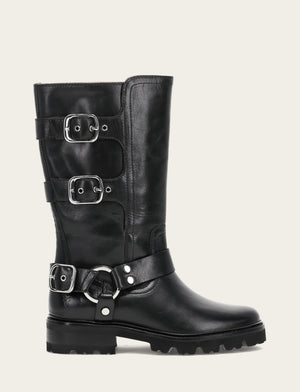 Olivia Moto Mid - Black - Outside