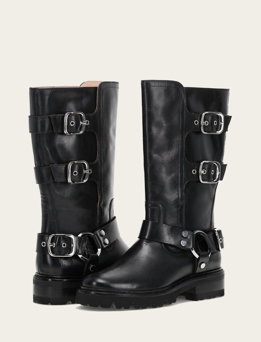 Olivia Moto Mid - Black - Pair