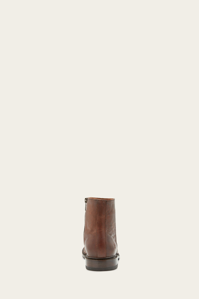 Paul Inside Zip - Cognac - Back