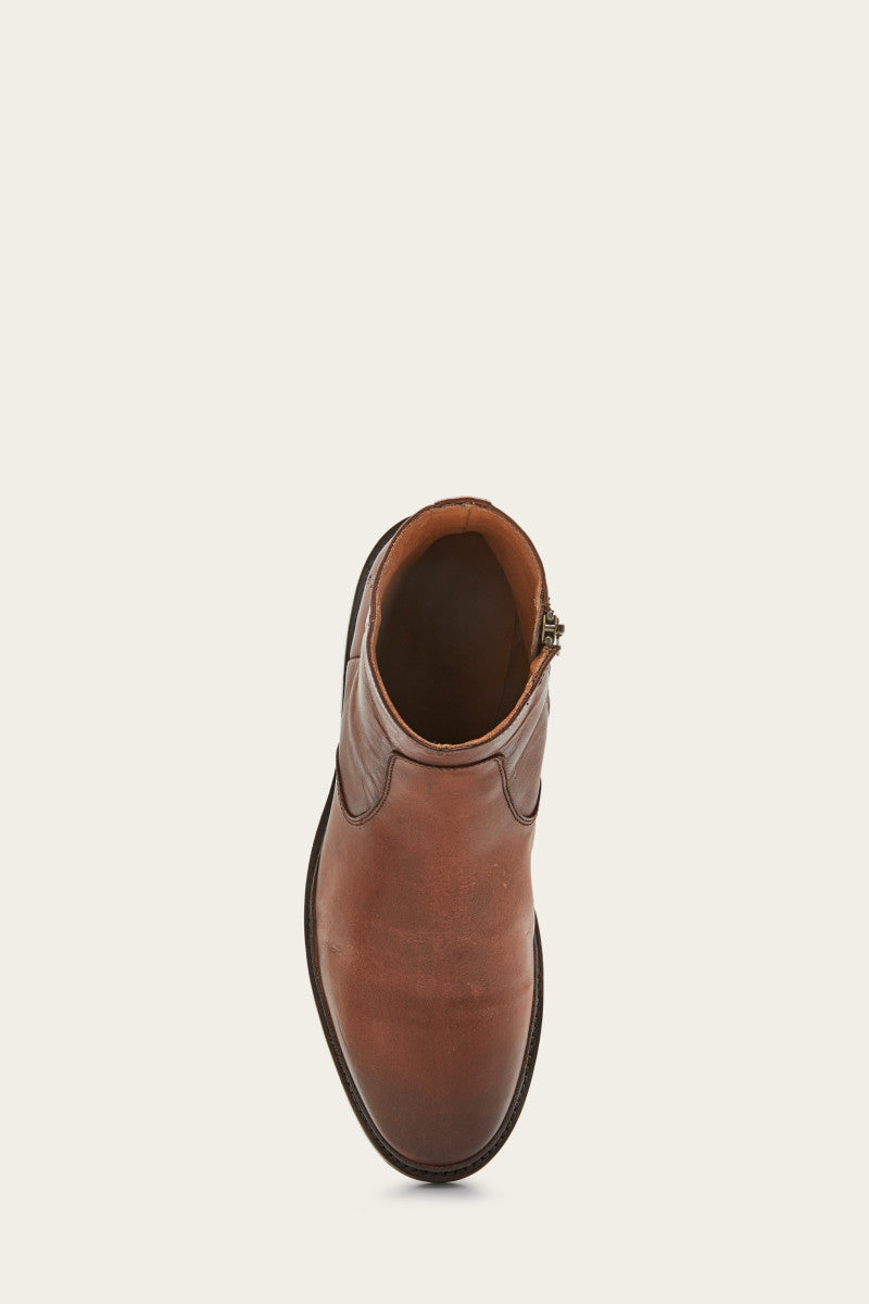 Paul Inside Zip - Cognac - Top Down