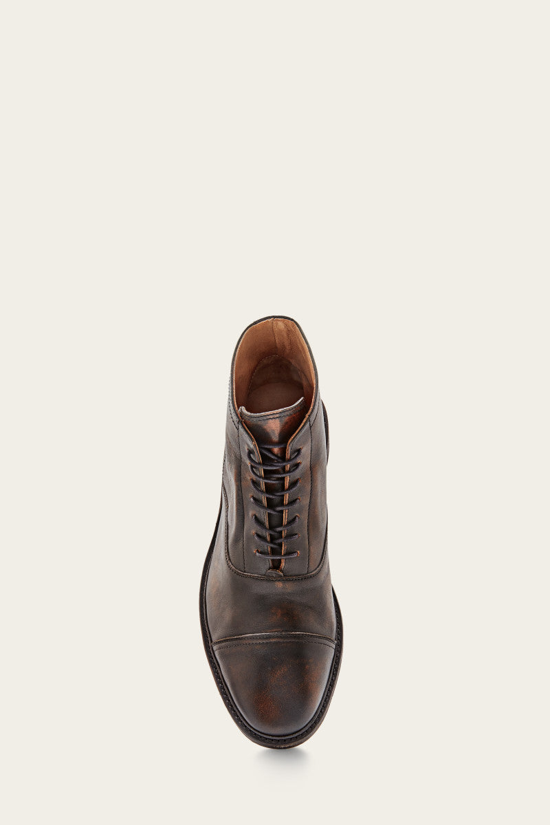 Paul Lace Up - Black - Top Down