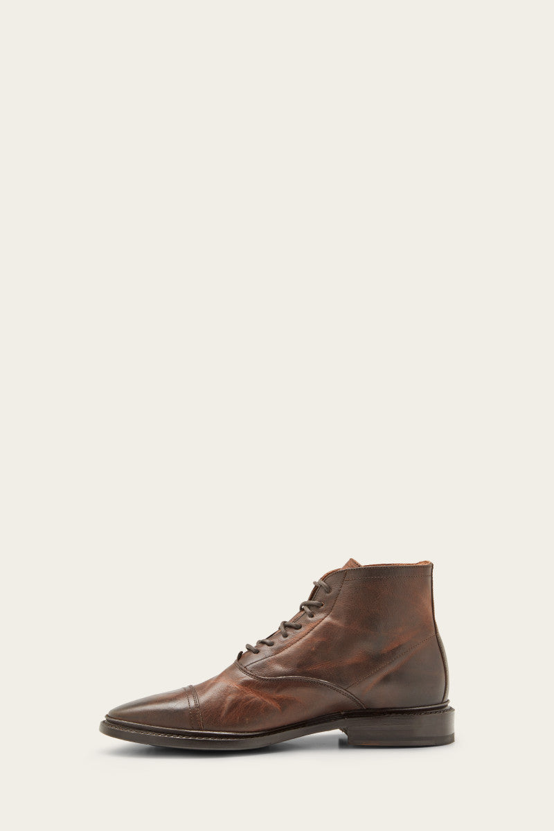 Paul Lace Up - Walnut - Inside