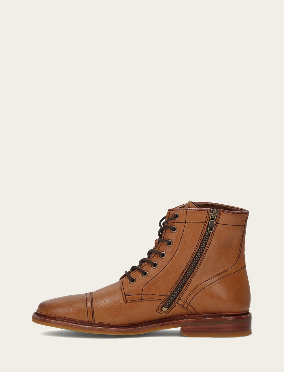 Paul Mid Lace - Saddle - Inside