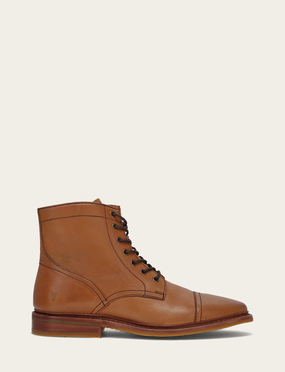 Paul Mid Lace - Saddle - Outside