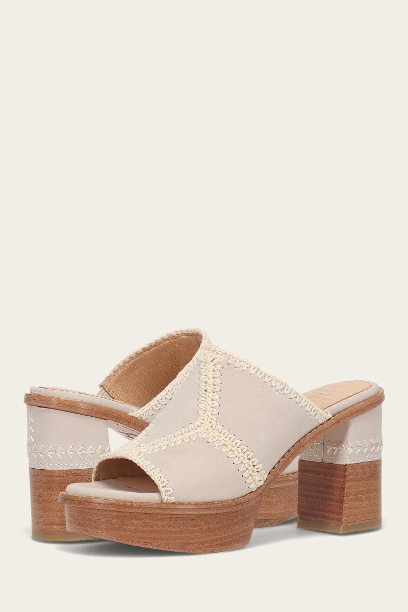 Pipa Crochet Platform Sandal - Ivory - Pair