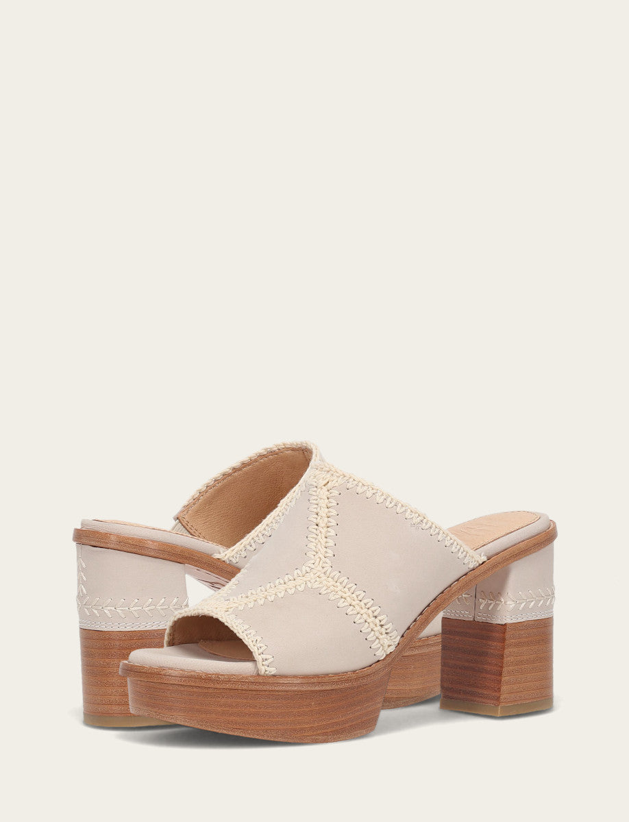 Pipa Crochet Platform Sandal - Ivory - Pair