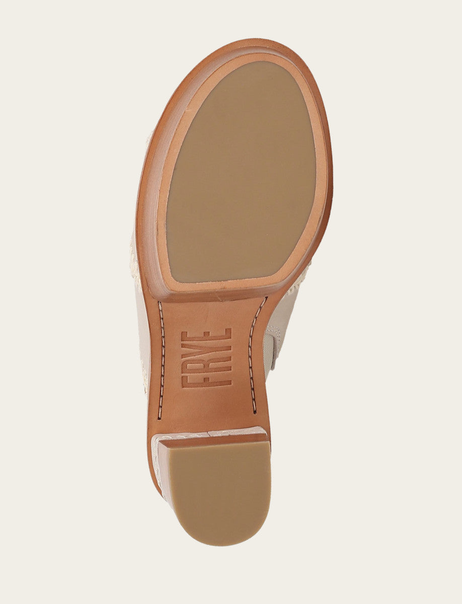 Pipa Crochet Platform Sandal - Ivory - Sole