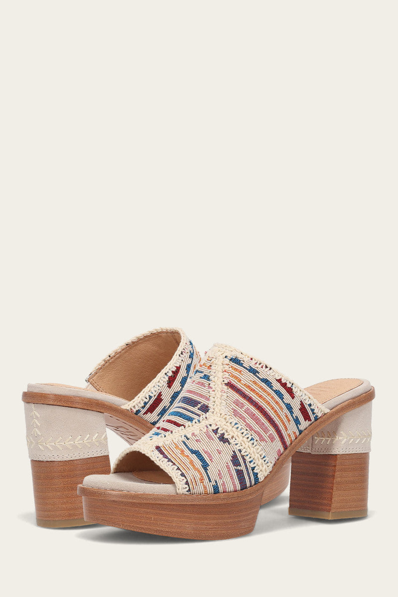 Pipa Crochet Platform Sandal - Ivory Sw - Pair