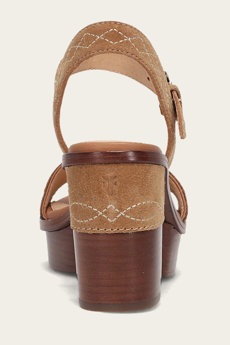 Pipa Woodstock Sandal - Almond - Back