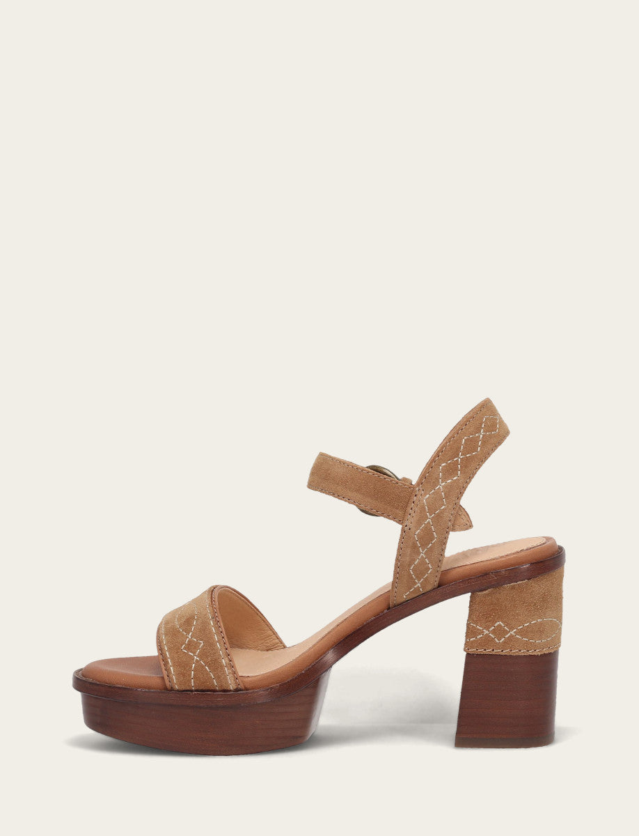 Pipa Woodstock Sandal - Almond - Inside