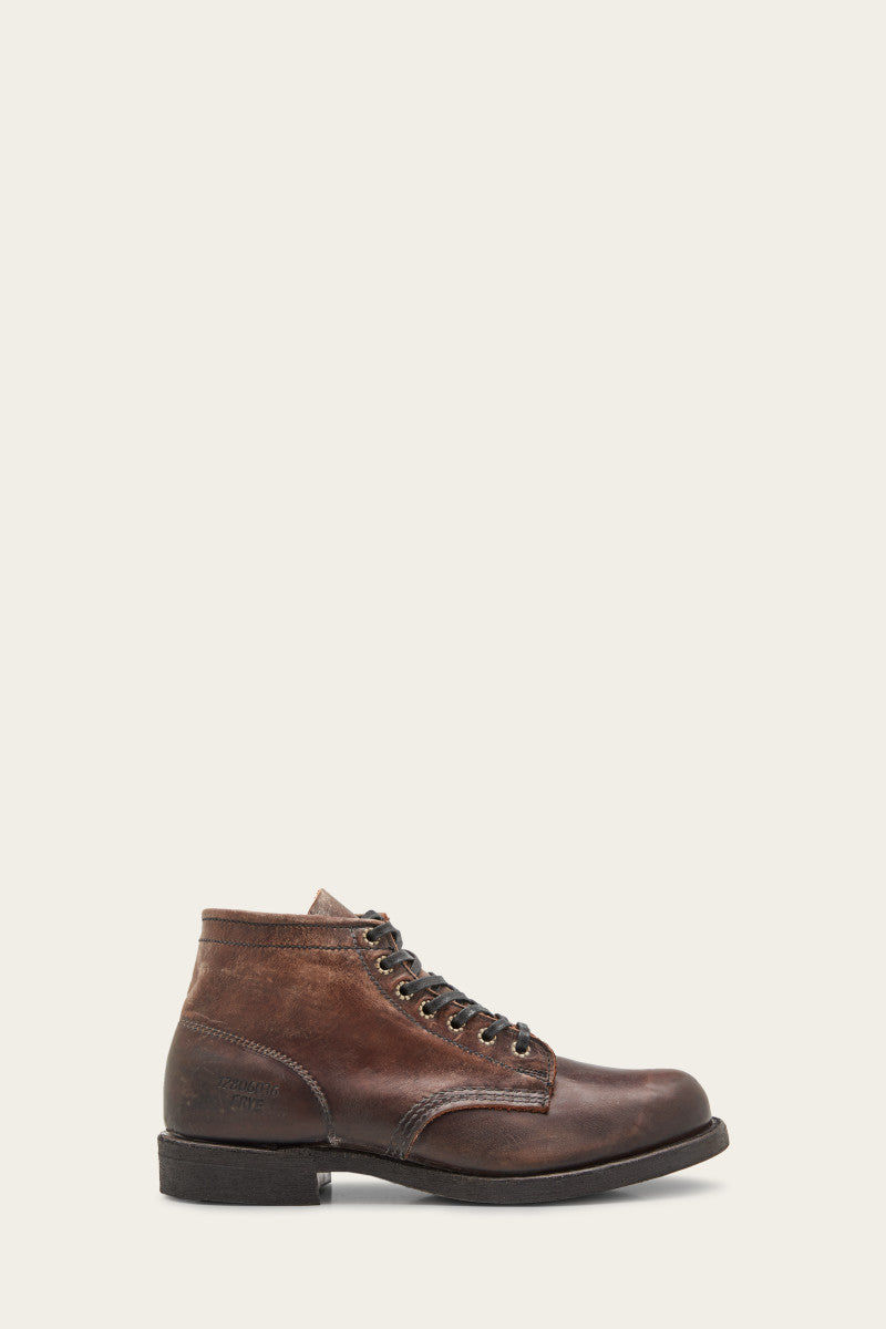 Prison Boot - Dark Brown - Outside