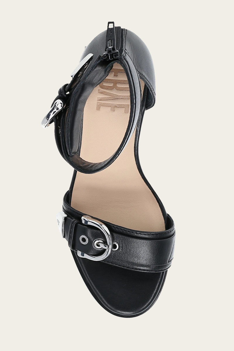 Rachel 2 Piece Sandal - Black - Top Down
