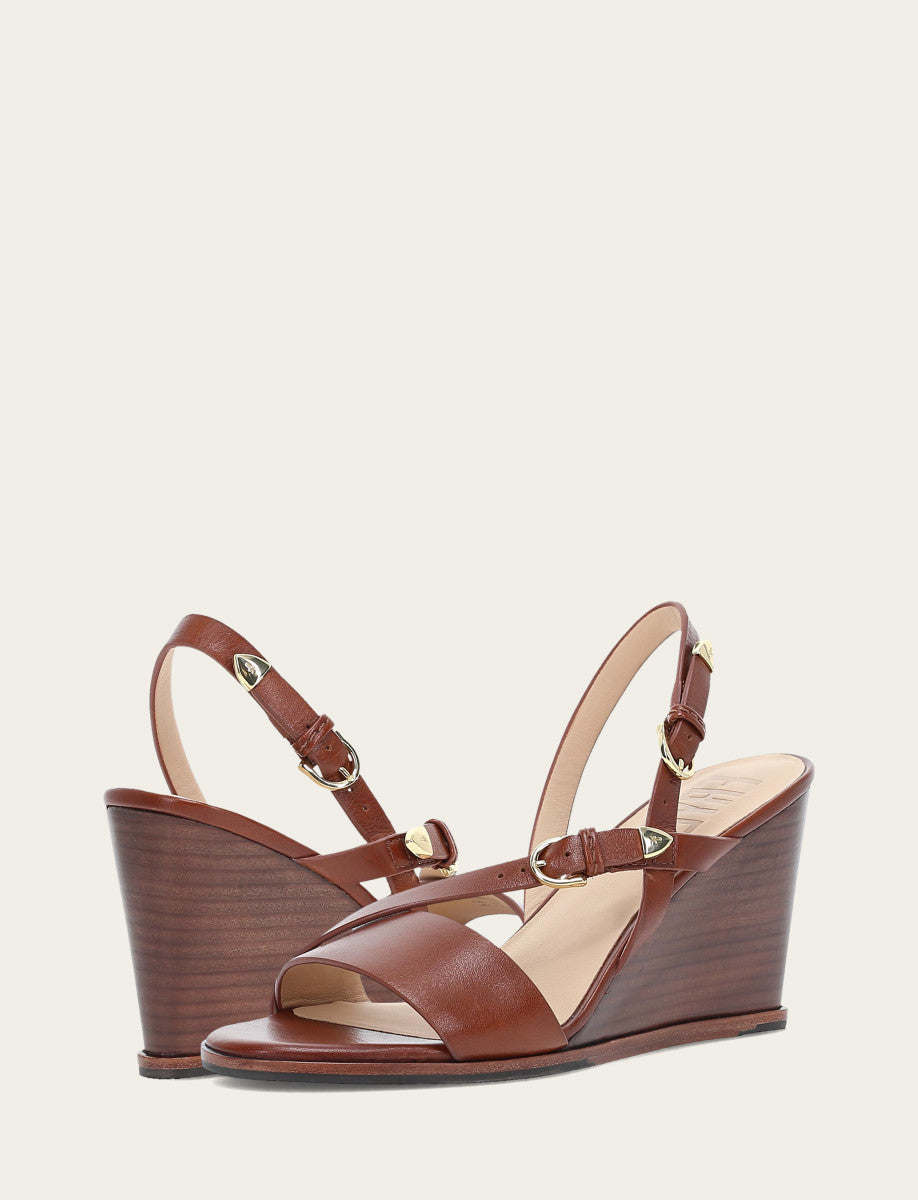 Rachel Buckle Sandal - Cinnamon - Pair